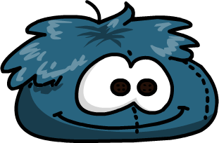 Navy Blue Puffle Beanbag