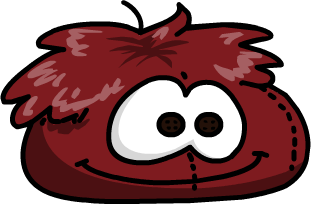 Dark Red Puffle Beanbag
