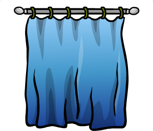 Light Blue Curtain