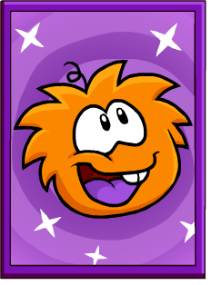 Orange Puffle Poster