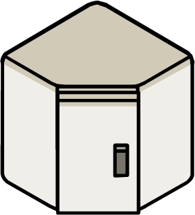 Corner Wall Cabinet