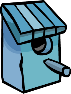 Blue Birdhouse