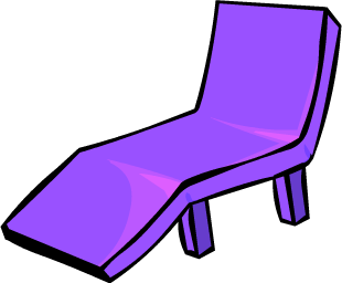 Purple Plastic Lawn Chair