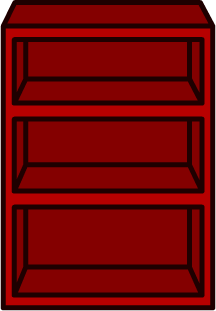 Red Bookcase