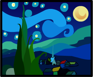 Starry Night Painting