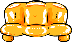 Orange Inflatable Sofa