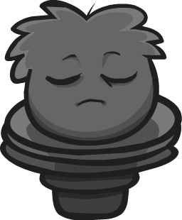 Perched Puffle Statue