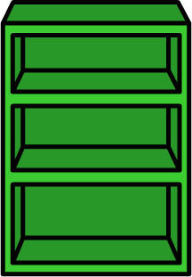 Green Bookcase