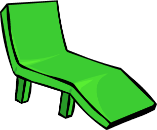 Green Deck Chair
