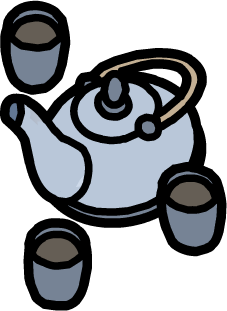 Blue Tea Set